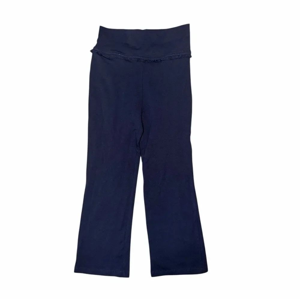 The Children’s Place Toddler Girls Foldover Waist Pants Stretch Navy 5T New